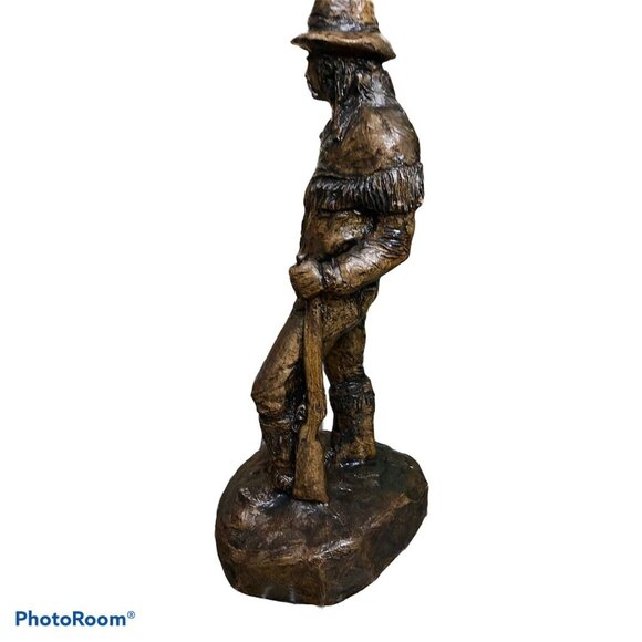 Monfort 1976 Scout Original Hydro stone Western Sculpture 13.5” Bronze Coloring - Picture 2 of 12